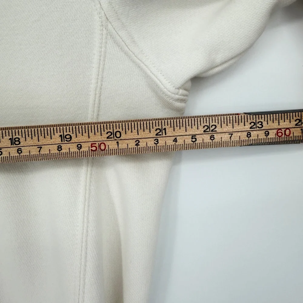 Nike Club Graphic Hoodie Size S Cream Off-White Monstera Plant Shoe Box Pullover